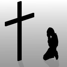 Vector silhouette of a boy N104