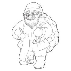 Coloring book (Santa Claus) N4