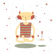 Children print Funny cat Yogi