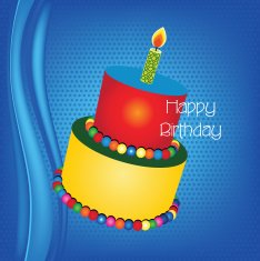 vector birthday cake N3