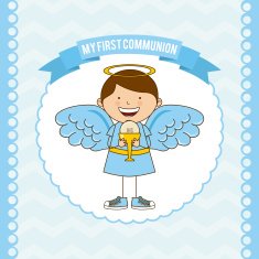 first communion vector illustration 10 eps graphic N14