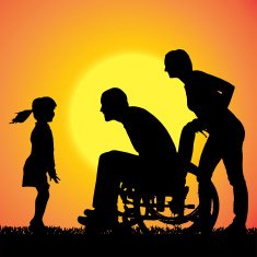 Vector silhouette of family N321