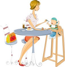 mom and baby outing