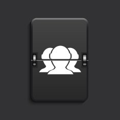 vector modern scoreboard black icon N3