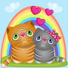 Lovers Cats N17