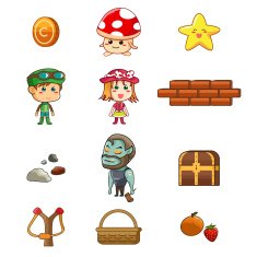 Game sprites element