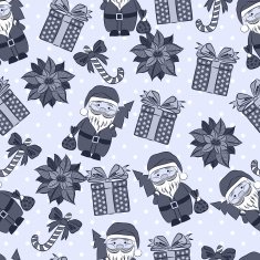 Vector seamless background Christmas and New Year's decorative N6