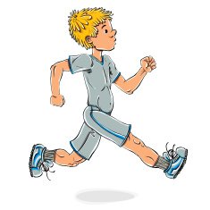 Running teen boy free image download