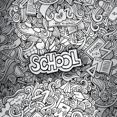 school sketch background