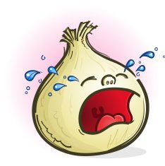 Onion Crying Cartoon Character