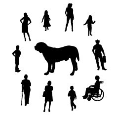 Vector Silhouette Of People N46