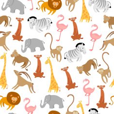 Cute animals seamless pattern N2 free image download