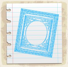 hand drawn picture frames N4