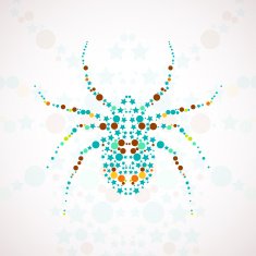 Abstract spider cartoon N5