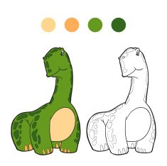 Coloring book (dinosaur) N2