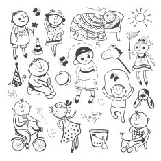 Children play with toys N4