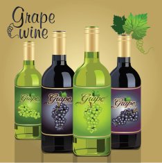 grape wine bottles