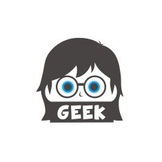 geek girl cartoon N9