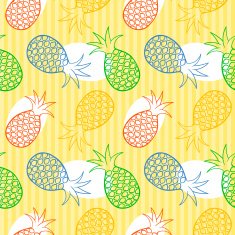 Pineapple seamless pattern