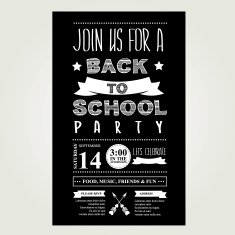 Invitation Back to school party N2