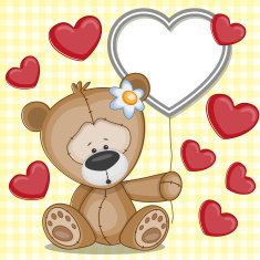 Bear with hearts N2