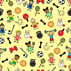 sport equipment and Children
