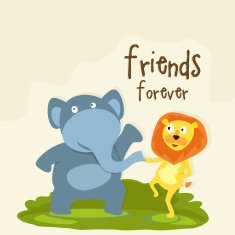 Happy Friendship day greeting card design N2