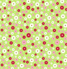 Vintage Style Daisy Flower Pattern in a Seamless Repeat