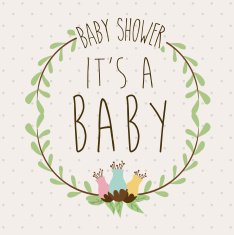 Baby shower design N325