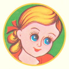 Blonde Big Blue Eyed Girl N2