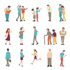 People in various lifestyles N2