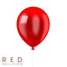 close up look at red balloon