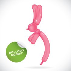 Glossy Rabbit Illustration