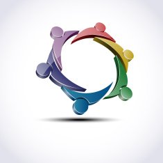 Group Business 6 icons template