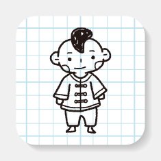 Chinese boy doodle N12