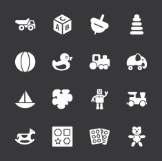 Toys Icons - White Series