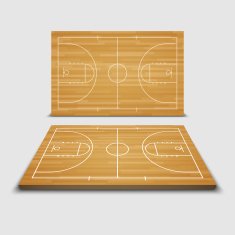 Vector Basketball Field vector