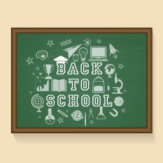 Creative illustration for Back to School concept
