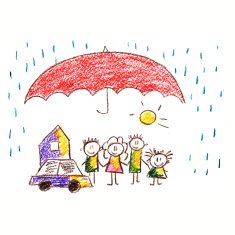 Social protection Happy family N24