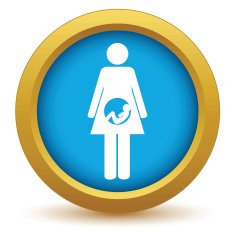 Gold pregnancy icon