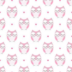 seamless cartoon owls background N8