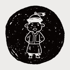 Chinese man doodle N12