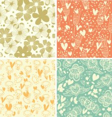 Cute collection of floral patterns