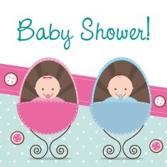 Baby shower card N135