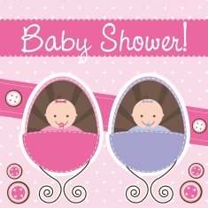Baby shower card N136