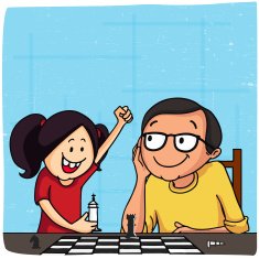 Father and daughter for Happy Father's Day