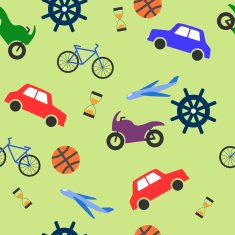 Seamless bright pattern for boys