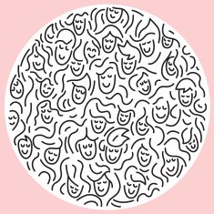 faces icons set