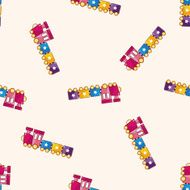 playground facilities cartoon seamless pattern background N7