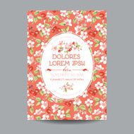 Baby Arrival or Shower Card - with Floral Blossom Design N4